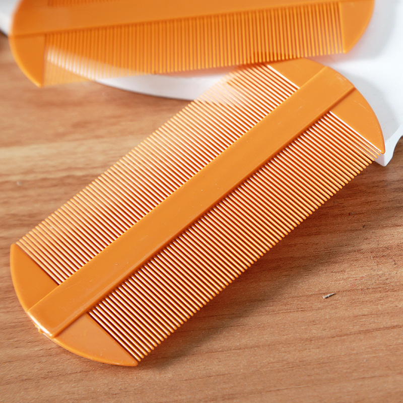 One dollar small grate comb boxed plastic double-sided comb scalp lice comb two-dollar stall comb hair accessories