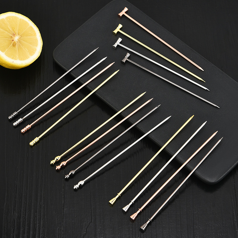 Картонка для фруктов с круглым шариком из нержавеющей стали 304, креативный инструмент для коктейлей