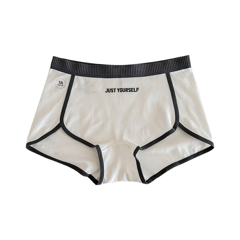 Mainly Recommended 3009 # Patented Large Size Wearable 200 Pounds 10A Antibacterial Underwear Women's Pure Cotton Safety Mid-Waist Boxer Briefs