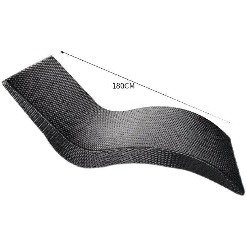 Creative Outdoor Courtyard Seaside Beach Rattan Lounger Swimming Pool Indoor Villa Hotel S-shaped Leisure Lounger