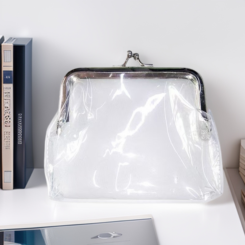 Монетница, портативный держатель для карт и прозрачный PVC-ключница 4 дюйма, материал PVC