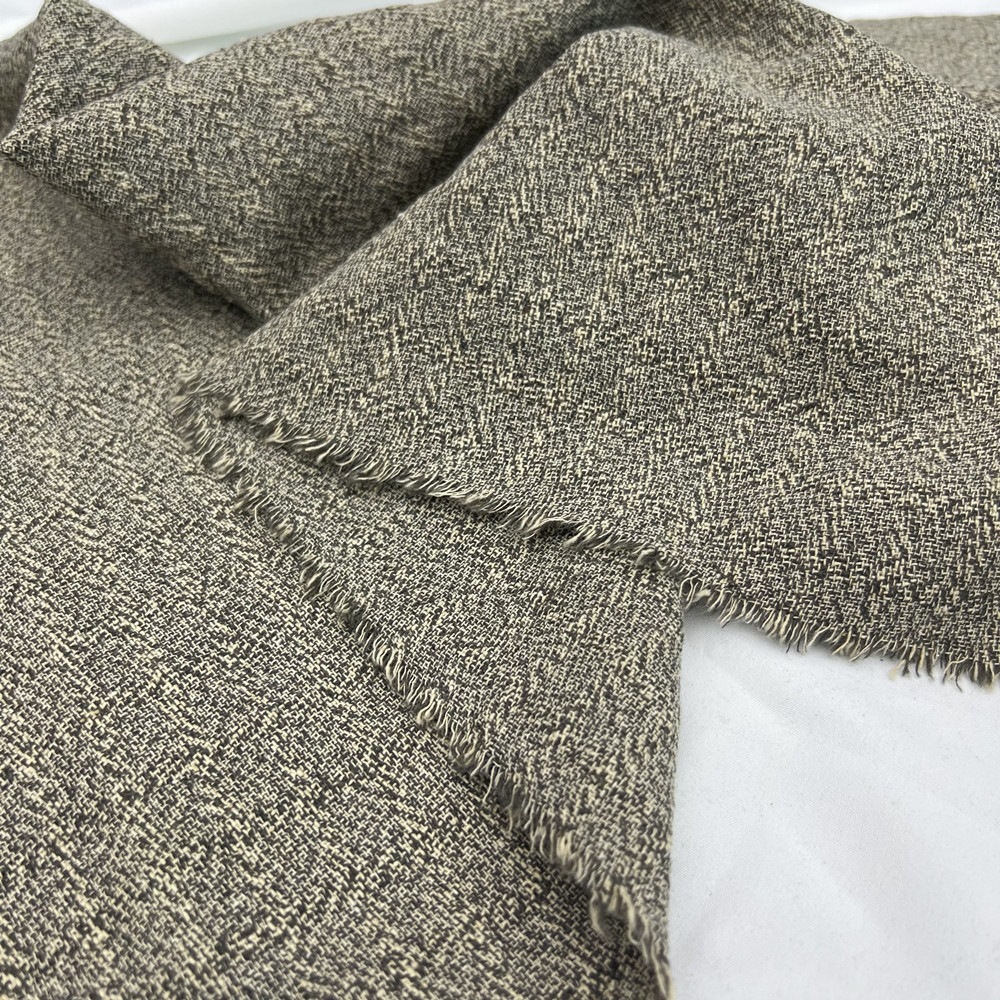 New Product Linen Cotton Yarn-dyed Dark Pattern Small Fragrant Style Luffy Two-color Linen Retro Clothing Top Fashion Coat Fabric