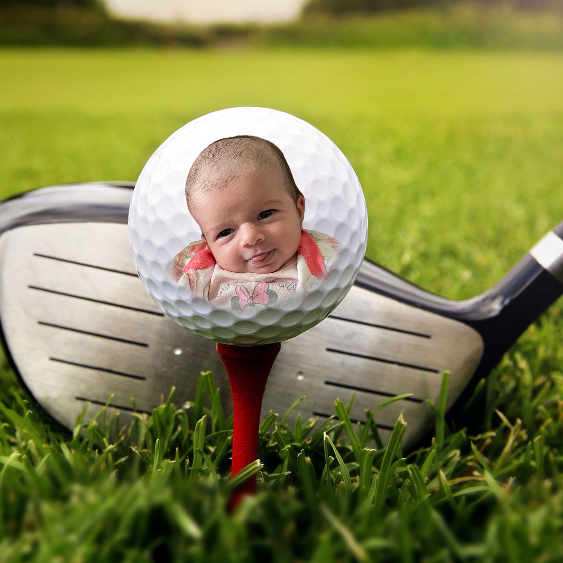 Customized Cross-Border Hot-Selling Golf Golf Two-Layer Ball Can Be Printed with Various Pictures and Multi-Color Logo Text