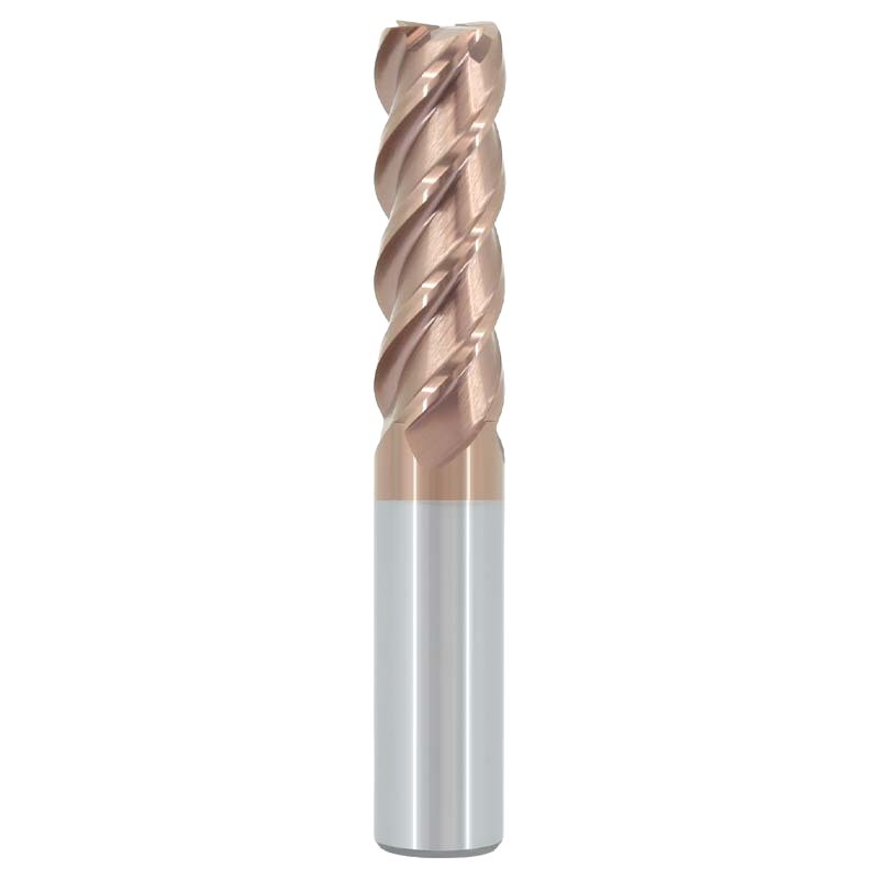 65-Degree Tungsten Steel Milling Cutter, 4-Flute Flat Head, Four-Flute Carbide Extended End Mill, High-Hardness Cnc Tool for Cnc Machining