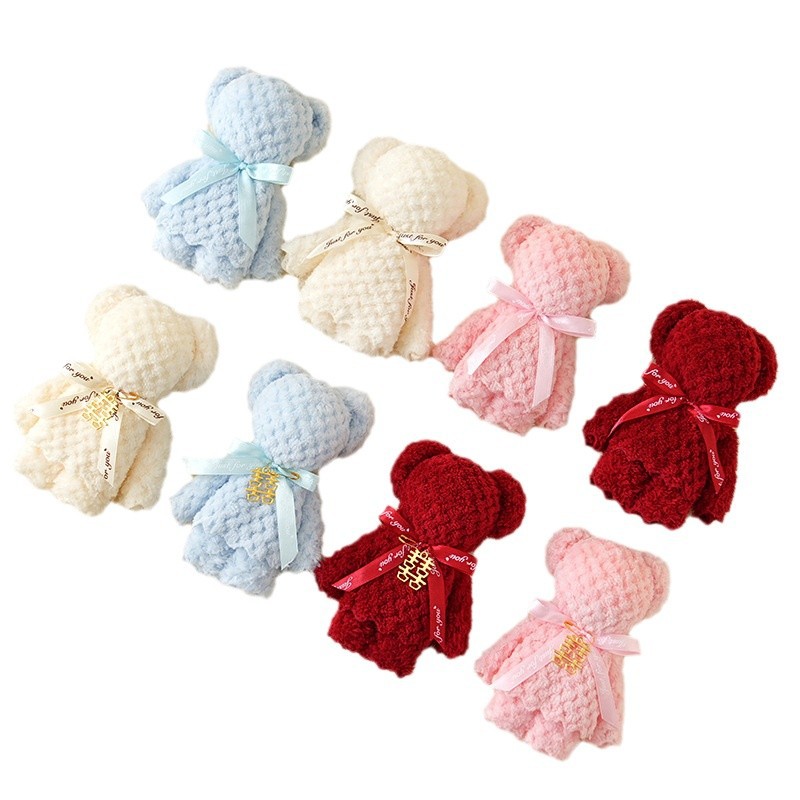 Pineapple Towel, Bear-Shaped Wedding Cake, Double Happiness Character, Wedding Favors, Full Moon Celebration, First Birthday Return Gift, Creative Gift