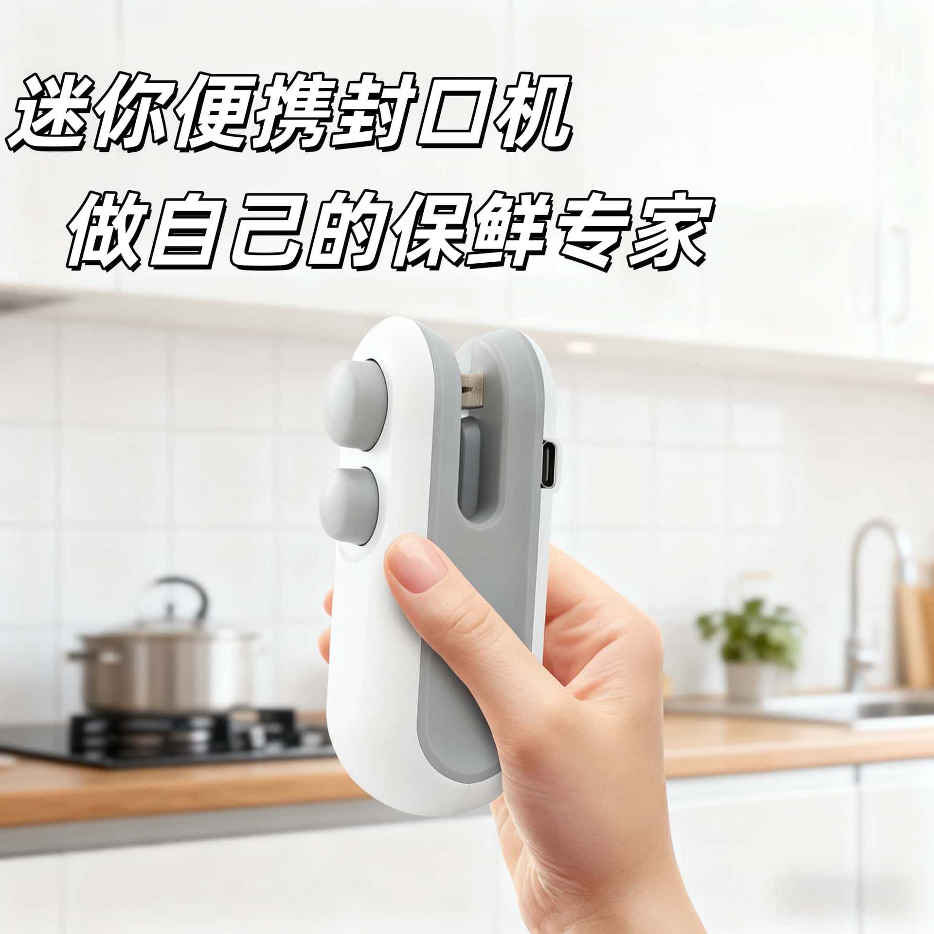 Маленькая упаковочная машина для закусок, артефакт для герметизации пластиковых пакетов, мини-упаковочная машина с ручным давлением