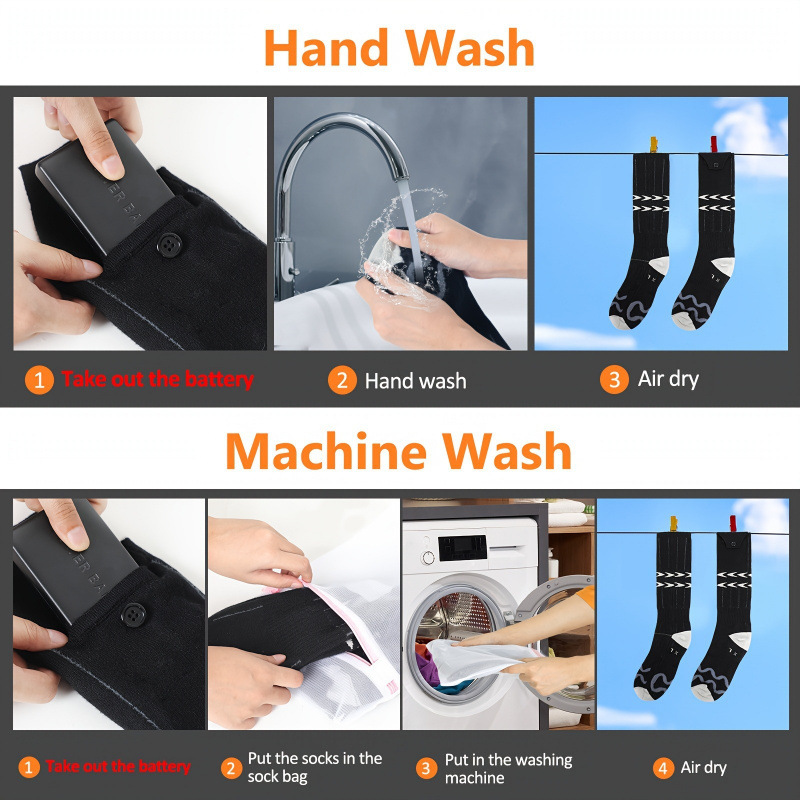 H 3442026 New Cross-Border Dropshipping USB Rechargeable Heating Socks (with App Control) Cross-Border Dropshipping