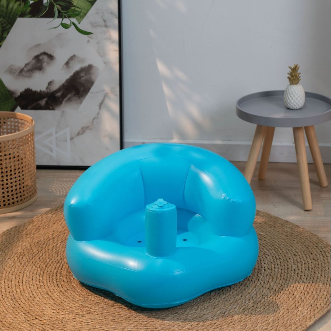 Simple Baby Learning Chair, Baby Inflatable Small Sofa, Children Learning Chair, Anti-Fall Training Chair, Bath Cushion