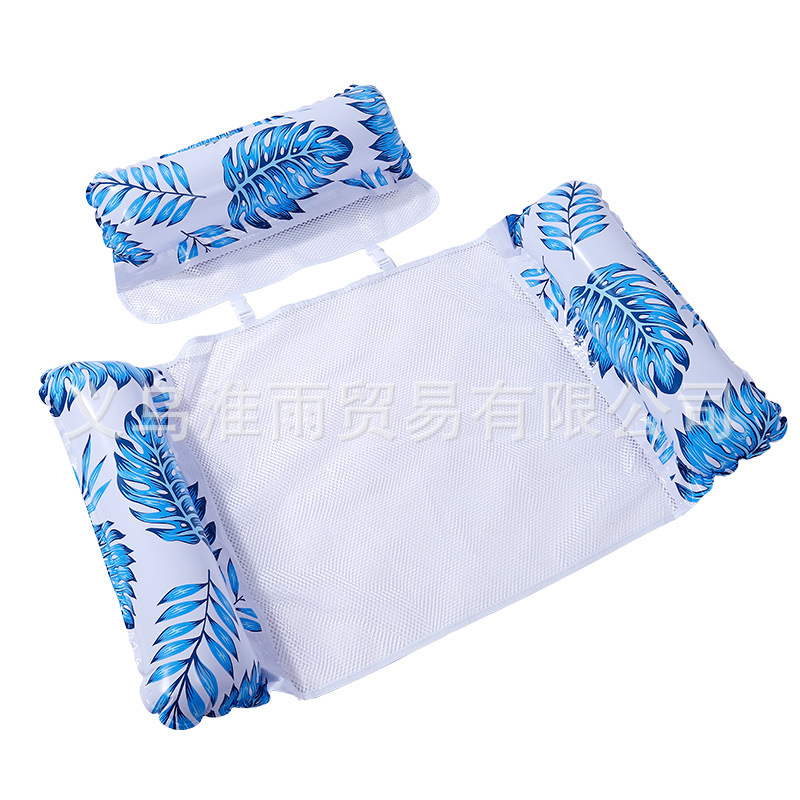 Adult Water Floating Toy Inflatable Floating Bed Floating Row Swimming Ring Beach Lounger Men's and Women's Floating Chair for Surfing Detachable