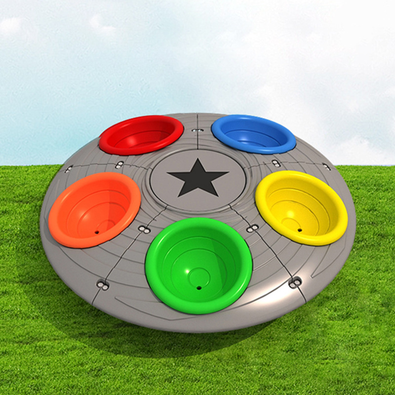 Outdoor Children's Swivel Chair Wholesale Multi-Person Rotating Flying Saucer Turntable Park Community Kindergarten Amusement Equipment Manufacturer