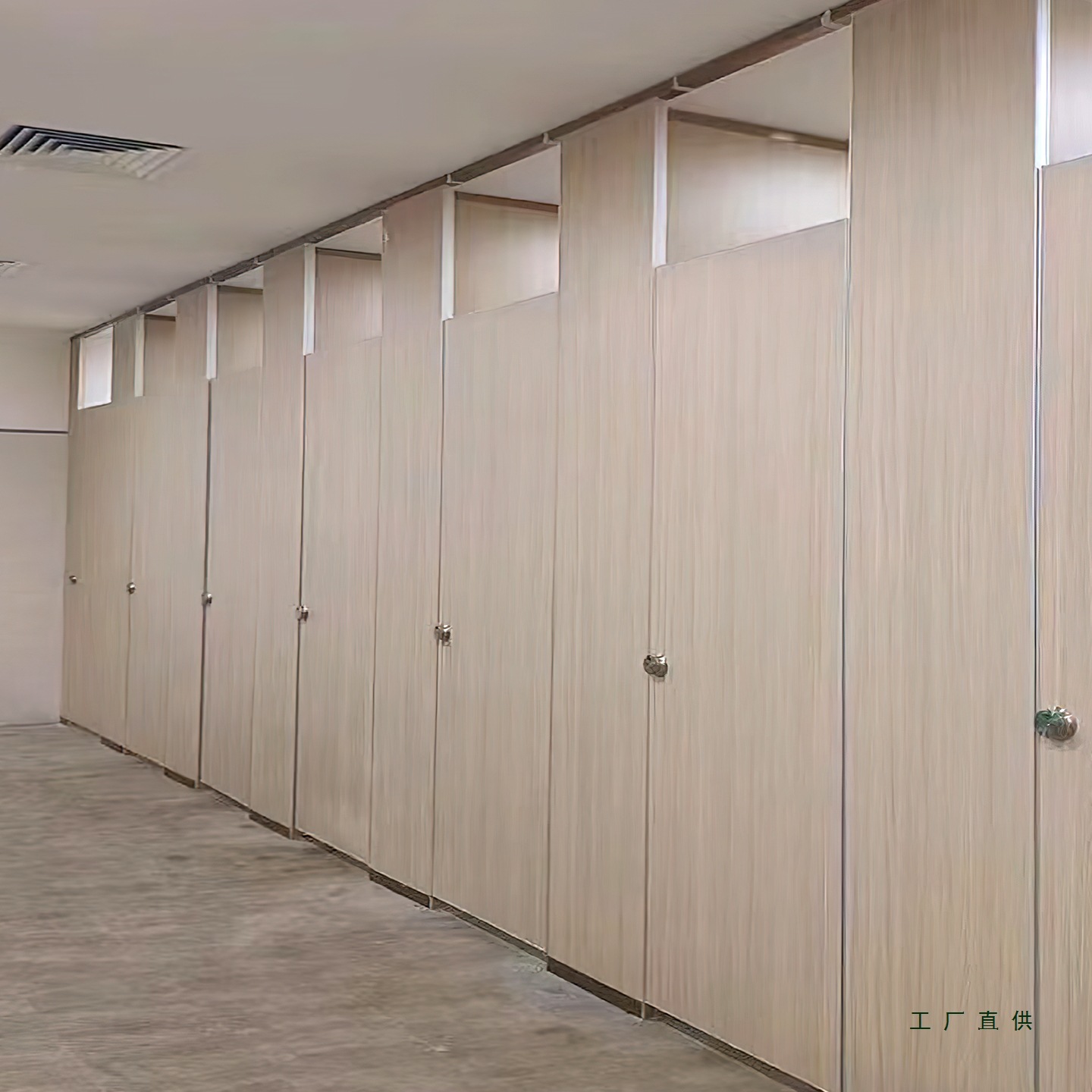 Public Restroom Partition Toilet Partition Board Finished Partition Aluminum Alloy Special Waterproof Simple Baffle Restroom