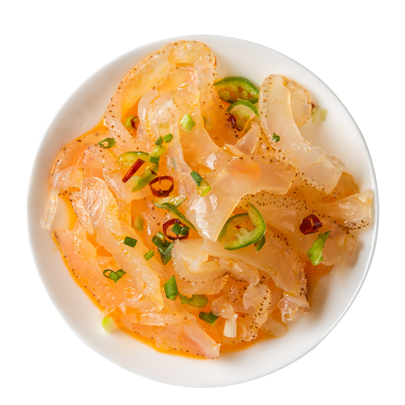 Banded Coral Jellyfish Shredded Bagged Ready-To-Eat Pickled Aquatic Products White Flower Jellyfish Shredded Mixed with Cold Vegetables Jellyfish Head Manufacturer