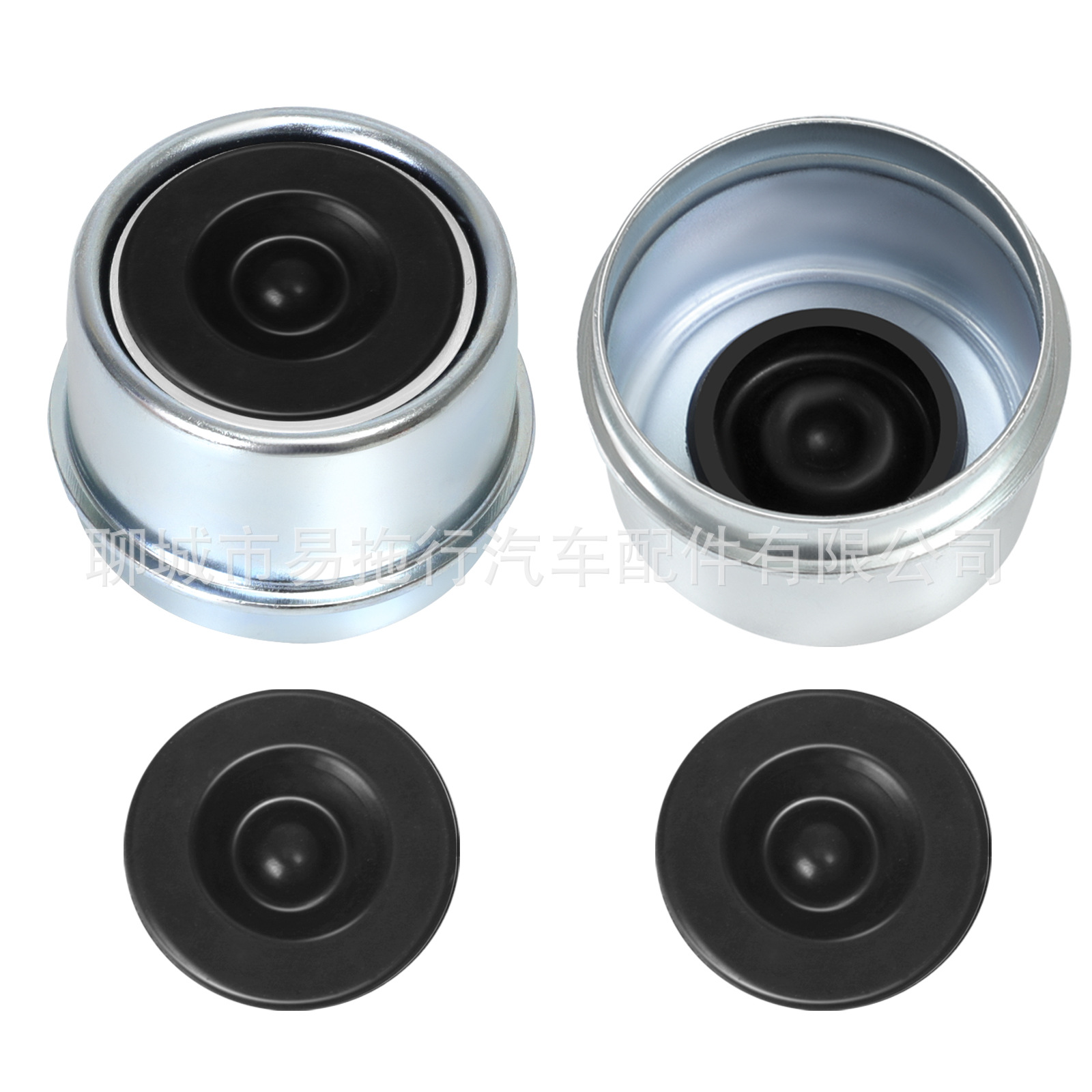 Trailer Hub Cap Rubber Plug Wheel Hub Dust Cover Plug Black T-Type Waterproof and Dustproof Rubber Plug