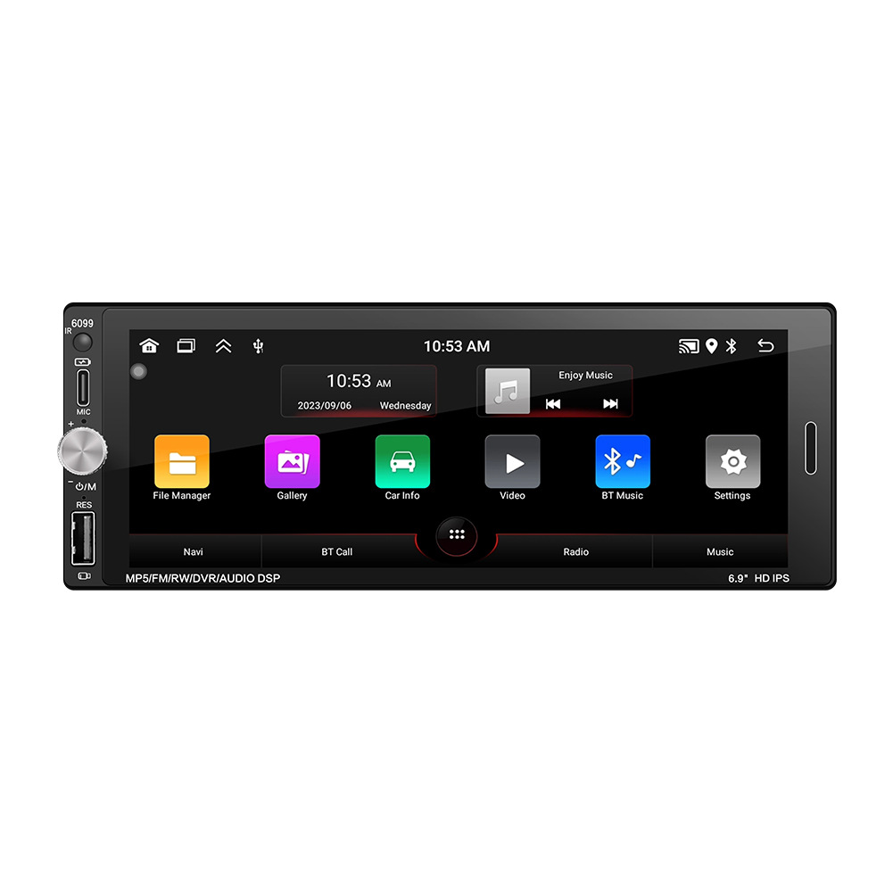 Single-Cylinder 6.9inch Android Central Console Car Large Screen Smart Navigation Car Mp5 Player Car Gps Navigation