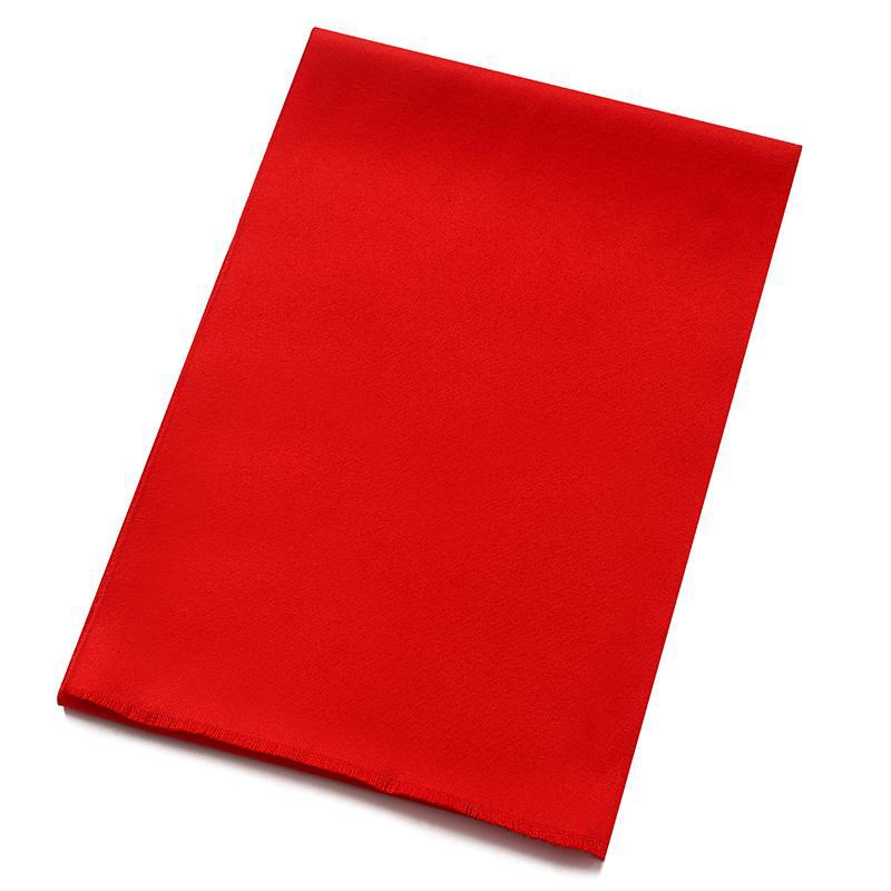 Red Scarf Customized Chinese Red Big Red Annual Party Opening Celebration Event Scarf Customized Embroidered Logo