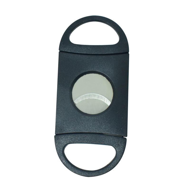 Factory direct selling large aperture cigar scissors cigar smoking set manual cigarette breaker portable plastic cigar scissors