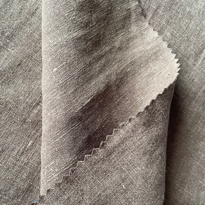 240g Heavy Pure Hemp Fabric Pants, Skirts, Shirts, Solid Color 9-Count Hemp Fabric, Ready Stock Wholesale in Keqiao