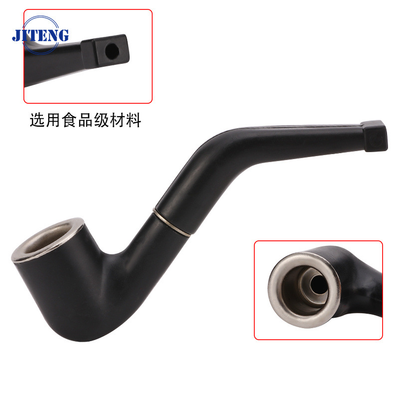 Mini Cigarette Holder, Special Small Pipe Cigarette Case, Plastic Black Iron Pot Cigarette Pouch for Men, Exclusive for Men