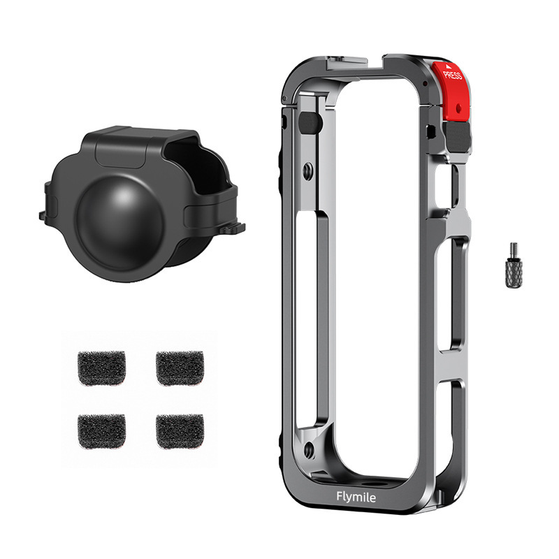 Flymile Is Suitable for Shadow Stone Insta360 X5 Rabbit Cage Protective Frame Panoramic Action Camera Protective Shell Accessories
