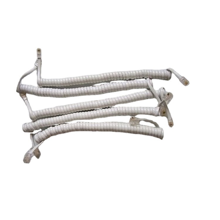 Telephone handset line, base spring line, winding line, telephone line, telephone curve, telephone spiral line