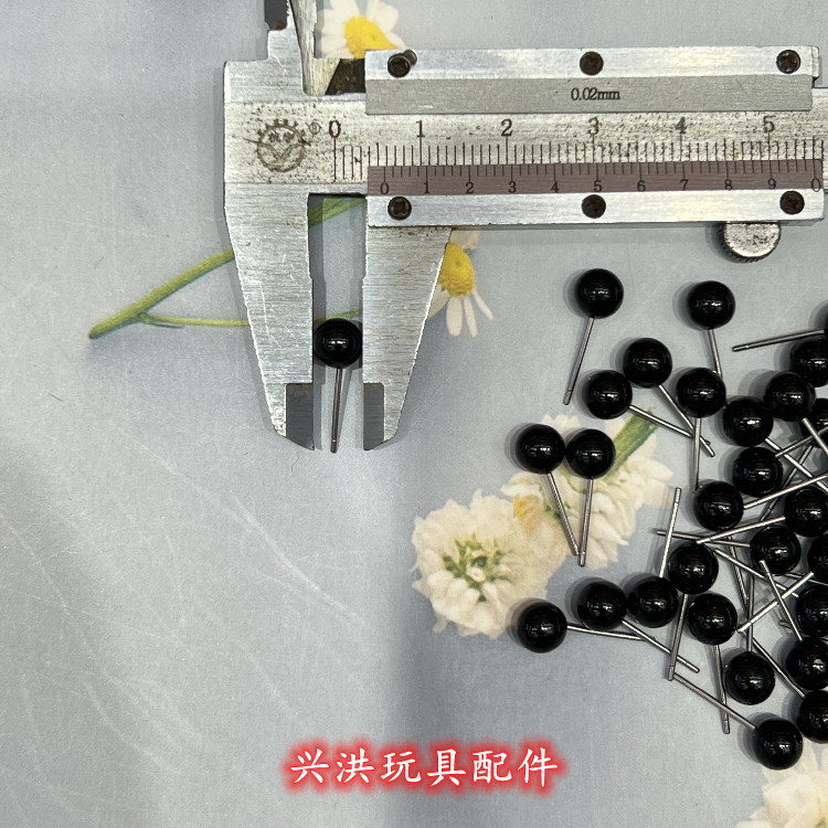 Needle Eyes Wool Felt Eyes Poke Needle Plug-In Eyes Plastic Eyes DIY Eyes All Black Eyes