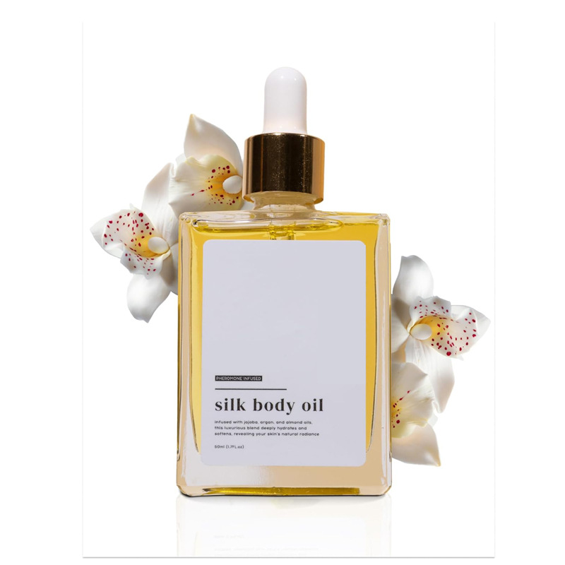 Foreign Trade Oem Customized Silky Body Oil, Gentle and Skin-Friendly, Refreshing, Moisturizing, Non-Sticky and Soft Skin Oem Processing