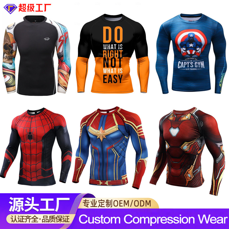 Кросс-бодрствующая быстросохнущая длинная рукава американского стиля, обтягивающая спортивная одежда, эластичная фитнес форма, осенне-зимняя спортивная одежда на заказ