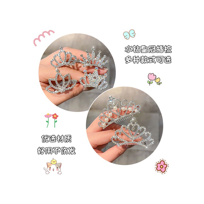 Элегантная корона для девочек, заколка-принцесса, аксессуары для выступлений