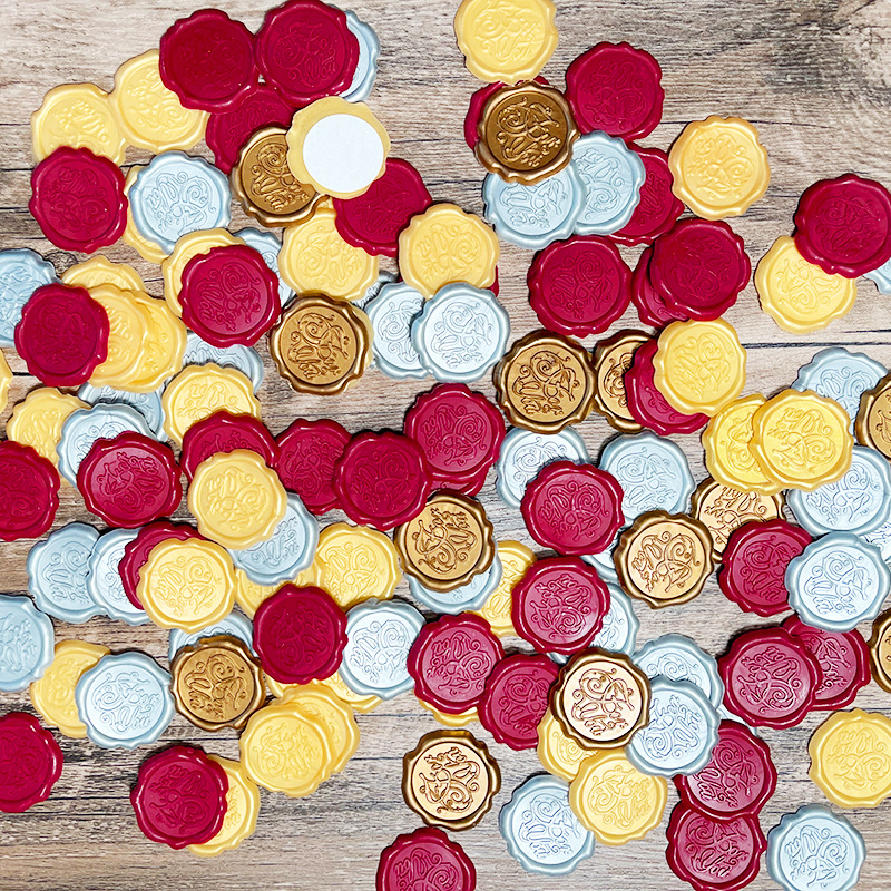 Восковая наклейка Fire Paint трехмерная рельефная печать винтажный стиль самоклеящаяся наклейка для приглашений