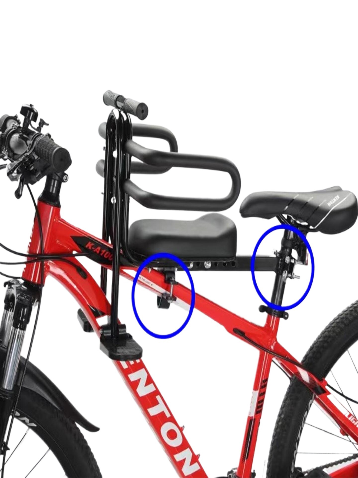 Bicycle Mountain Bike Child Seat Front Universal Folding Bike Curved Beam Bike Baby Child Baby Seat