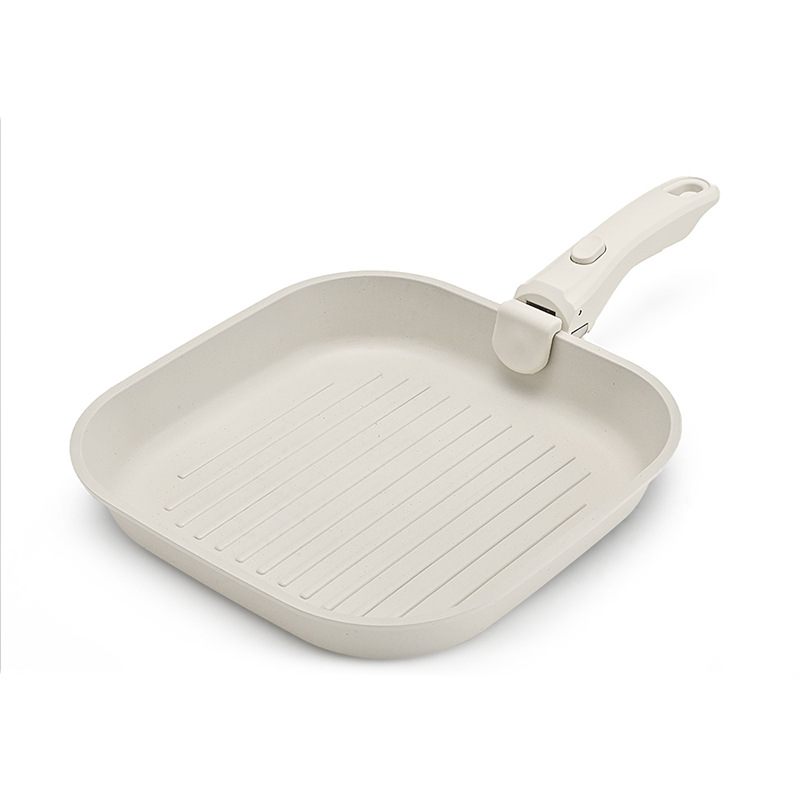 Cross-border Detachable Handle Non-stick Pan Household Wok Cookware suit Maifan Stone Frying Pan Soup Pot Milk Pot
