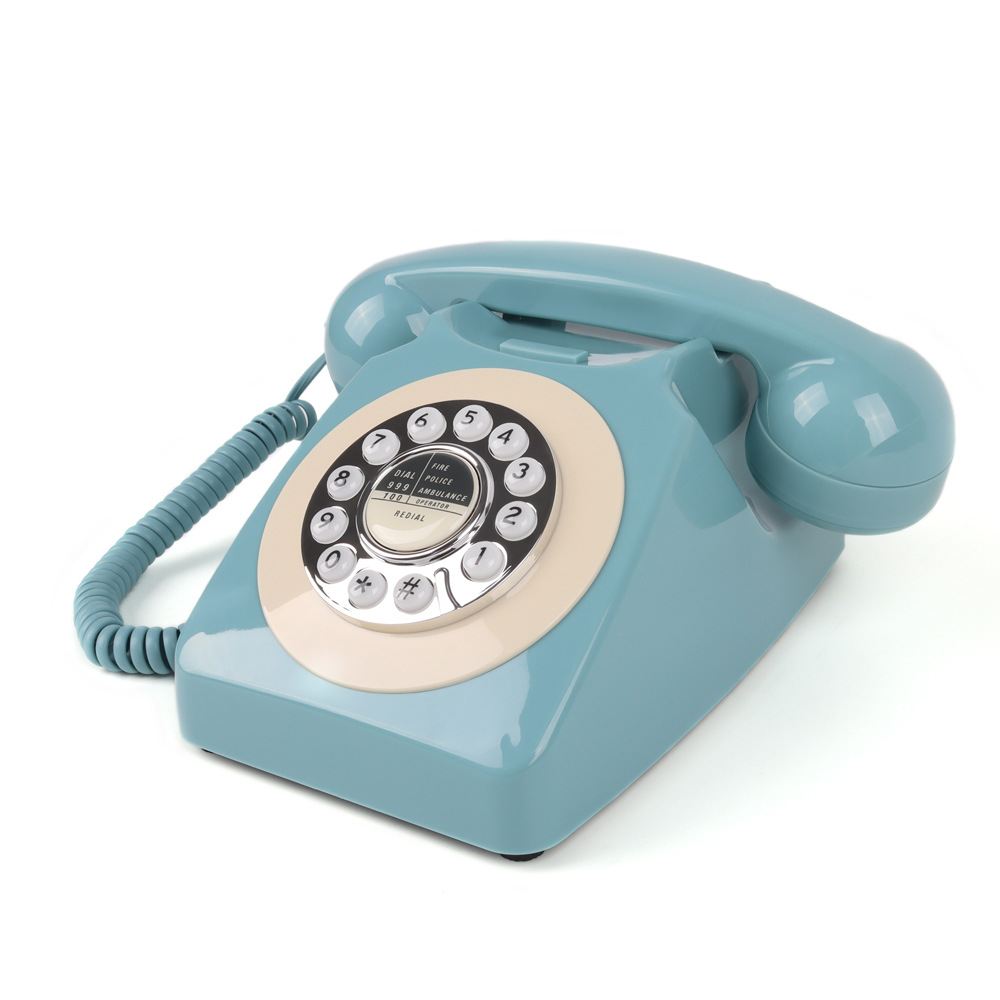 Cross-Border Antique Telephone Fixed Landline Wireless Hotel Home Dedicated Telephone Old-Fashioned Retro Telephone Button Type