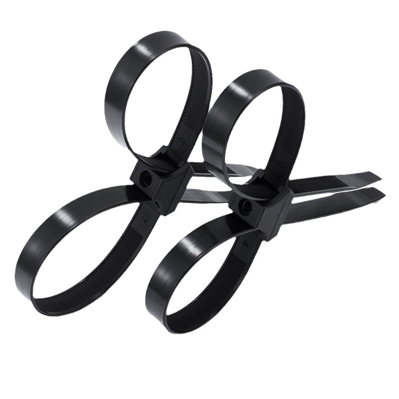 Double buckle cable tie 13*140 13*250 13*250-420 cable double buckle nylon tie strap