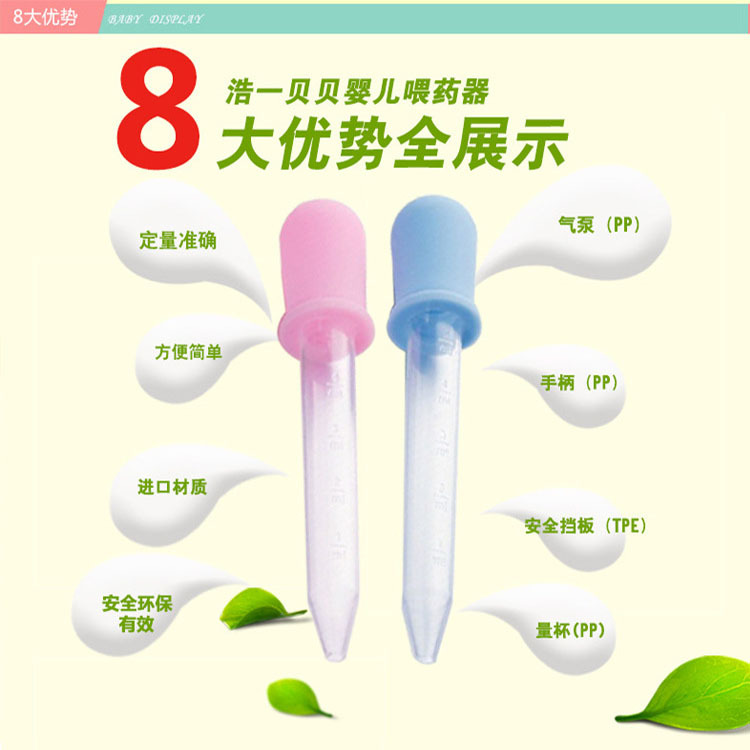 Ready Stock Silicone Dropper, Children's Dropper-Type Medicine Feeder, 5ml Silicone Dropper with Scale