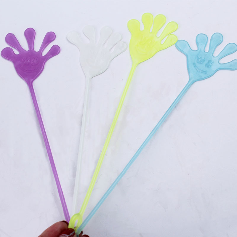 Elastic Stretch Sticky Palm Stall Trick Toys Night Market Nostalgia Children's Small Toys Batch Decompression Toys Luminous