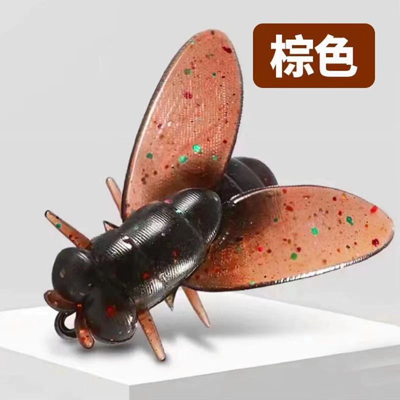 Lure Fly Hook Soft Bait with Hook, Imitation Insect Fake Bait, Fly Hook for Stream Fishing, Targeting Whitefish and Topmouth Culter