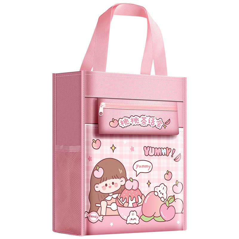 Princess Nini Large Capacity Oxford Cloth Tutorial Bag Girl Little Boy Canvas Tutorial Tote Bag School Bag