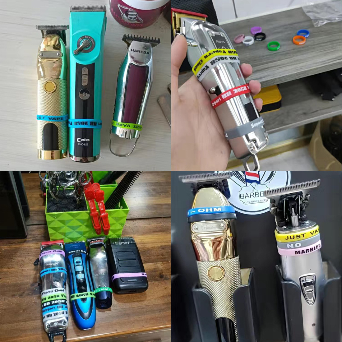 Ручка автомобиля 30мм Силиконовое кольцо Электрический триммер Противоскользящее кольцо Отбеливатель Силиконовое кольцо D8 Резьба Кольцо