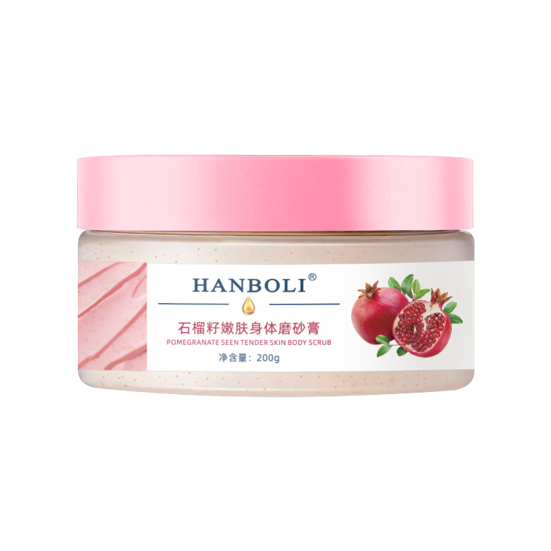 Hanboli Pomegranate Seed Rejuvenating Body Scrub Cleansing Skin Care Moisturizing Body Scrub