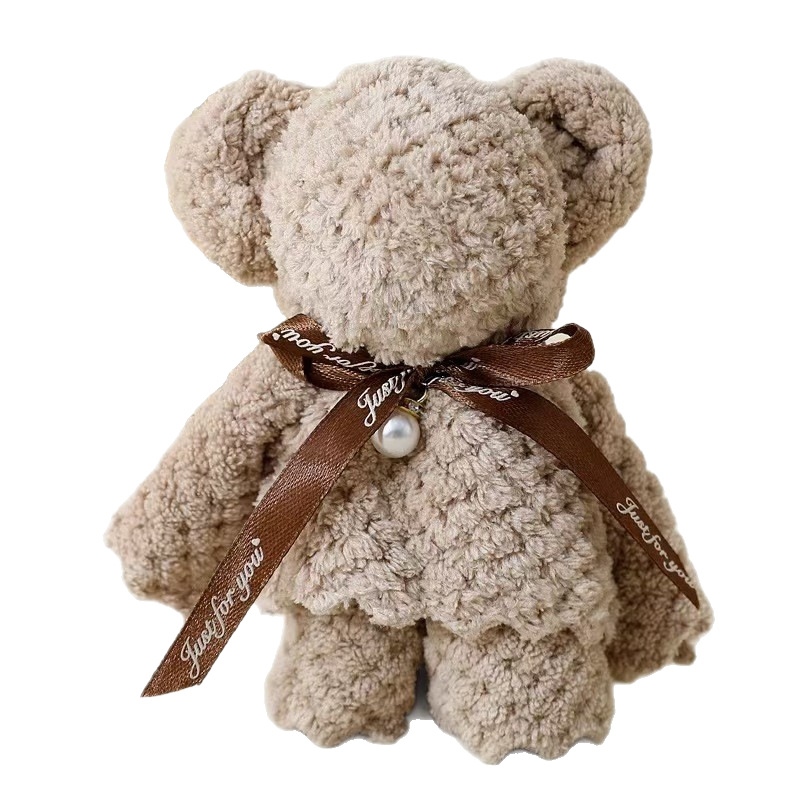 Coral Velvet Pineapple Pattern Pearl Bear Towel Souvenir Gift for Opening, Birthday, Return Gift, Wedding Celebration, Shop Gift Towel