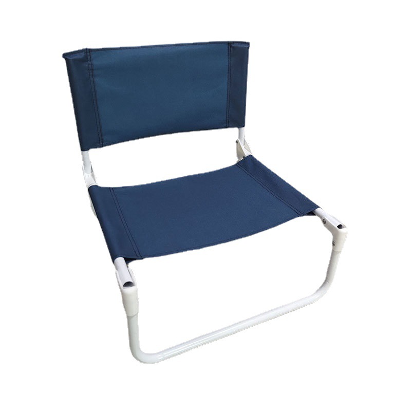 New Outdoor Leisure Folding Chair Portable Single Oxford Cloth Iron Pipe Beach Chair Back Chair