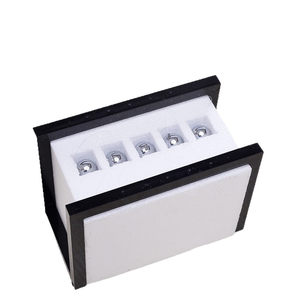 Creative Black and White Acrylic Newton Pendulum Ball Billiards Collision Ball Chaos Pendulum Perpetual Motion Instrument Science and Education Metal Balance Ornaments