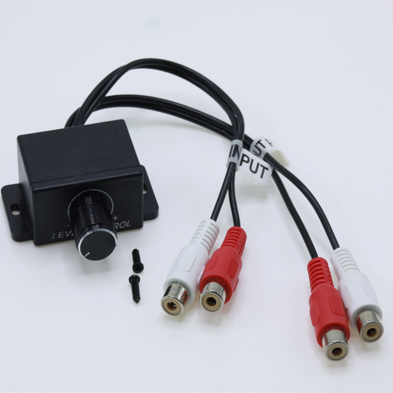 Регулятор громкости автомобильного усилителя с RCA входом и выходом, 2 RCA разъема