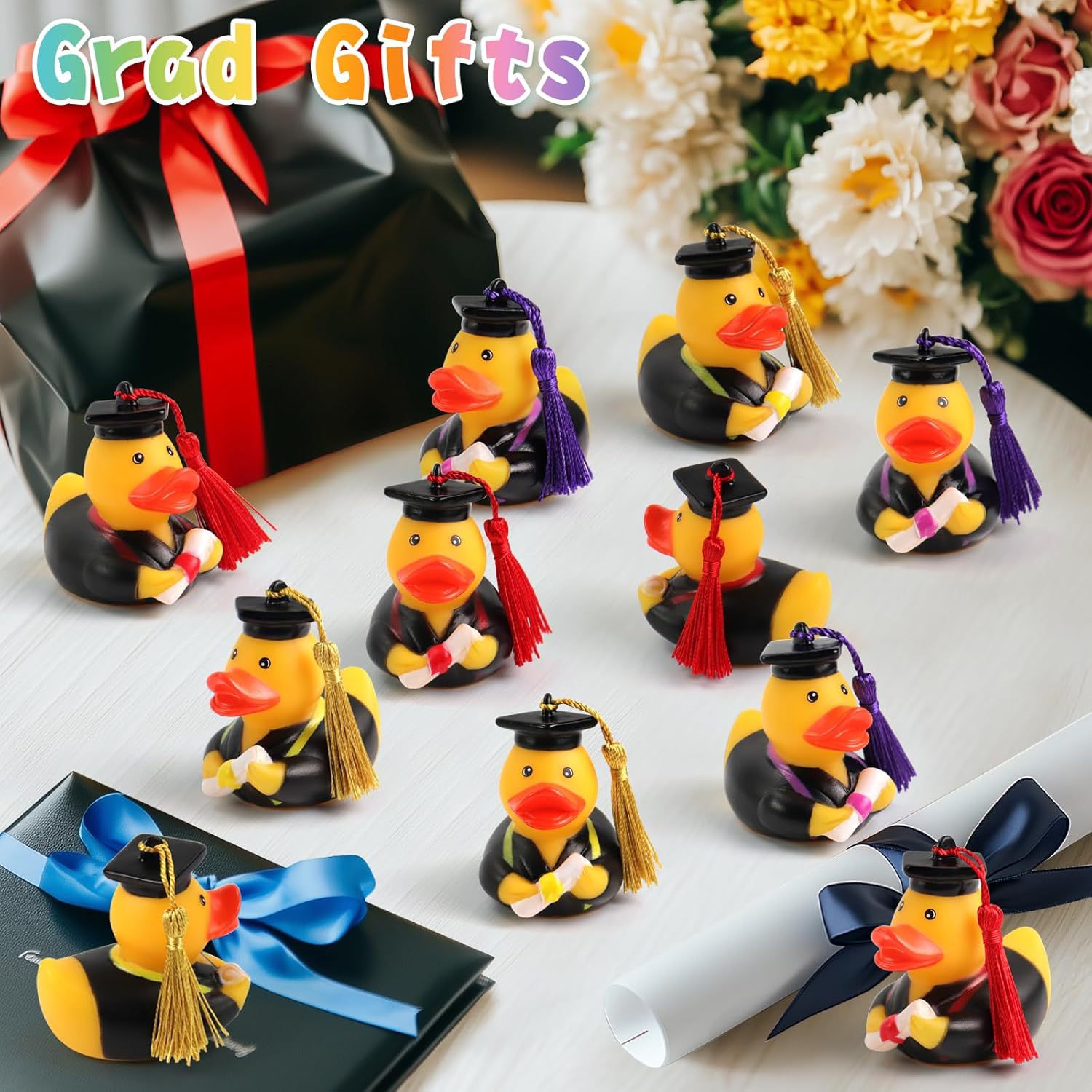 Popular Graduation Season 24 Pieces Graduation Duck Doctor Duck Vinyl Duck Bulk Duckling