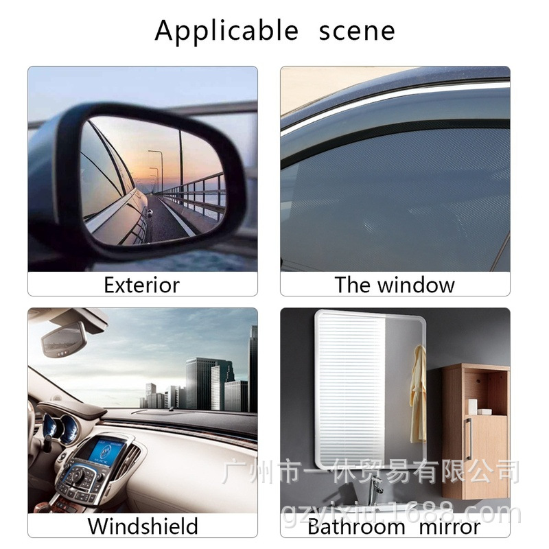 Cross-border car rearview mirror rain-proof film truck car side window water-driving film reversing mirror anti-fog and rain-proof film