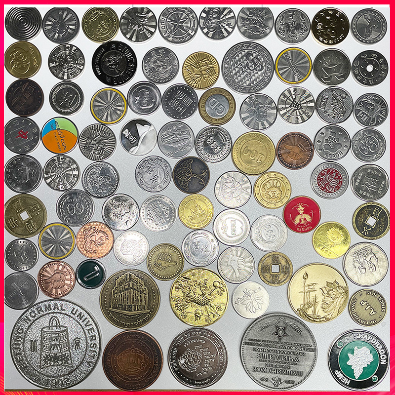 Металлическая монета, видеоигра, фиксированный жетон для ловли кукол, антифальшивый набор, памятный жетон с отверстиями