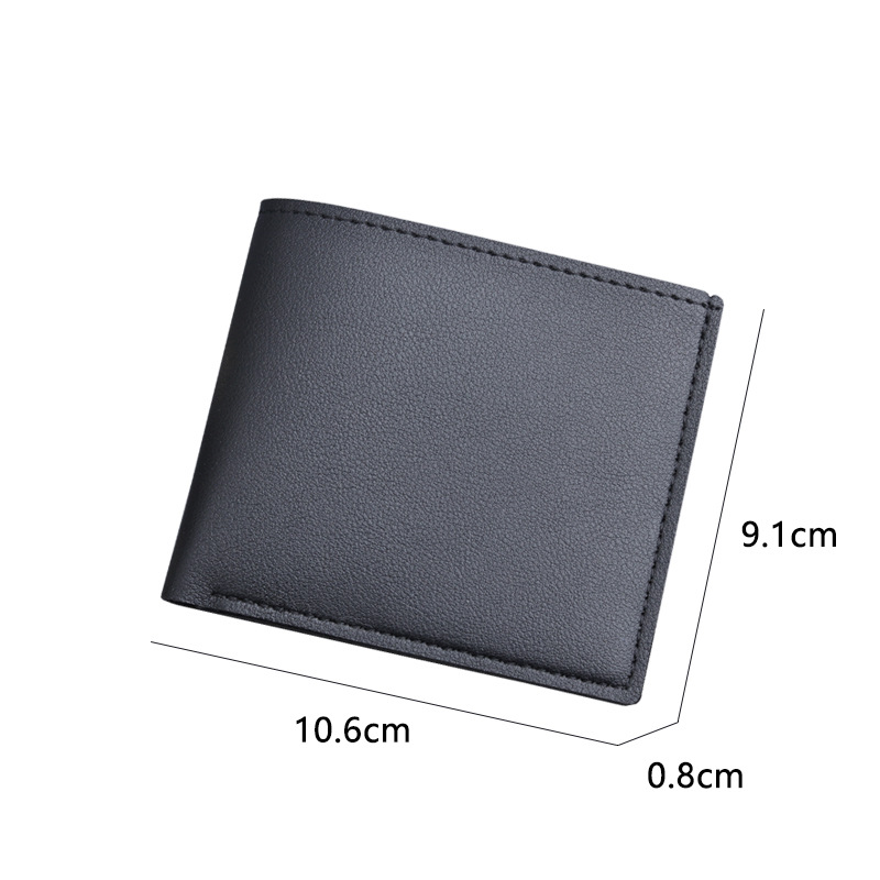 Men's short wallet men's wholesale cross-border e-commerce factory in stock men's wallet men's wallet simple without LOGO