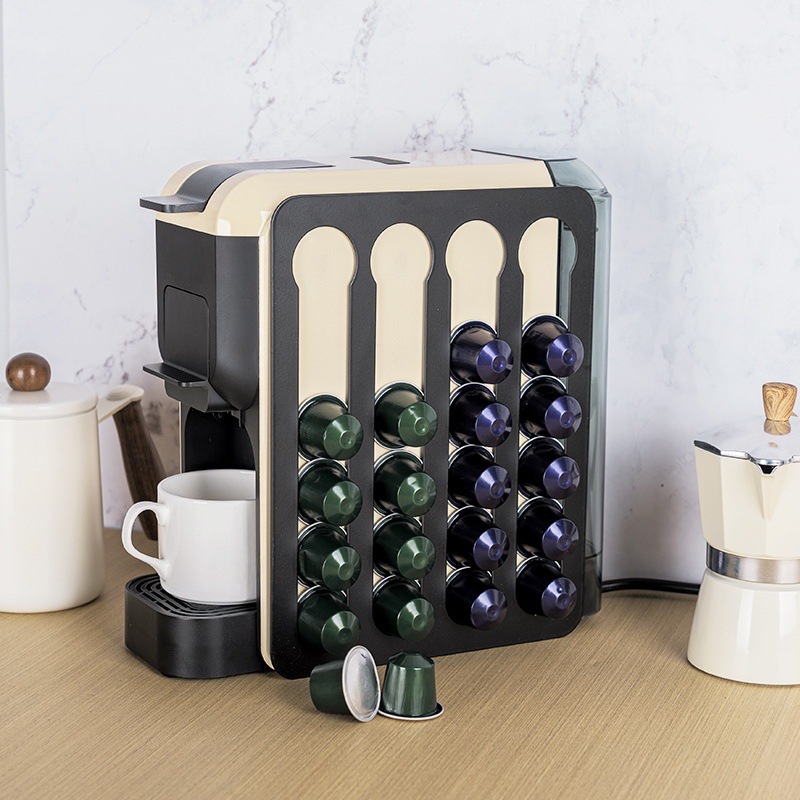 Coffee Capsule Holder Coffee Storage Display Rack Wall Mounted Punch-Free Creative Cabinet Capsule Hanger Coffee Supplies
