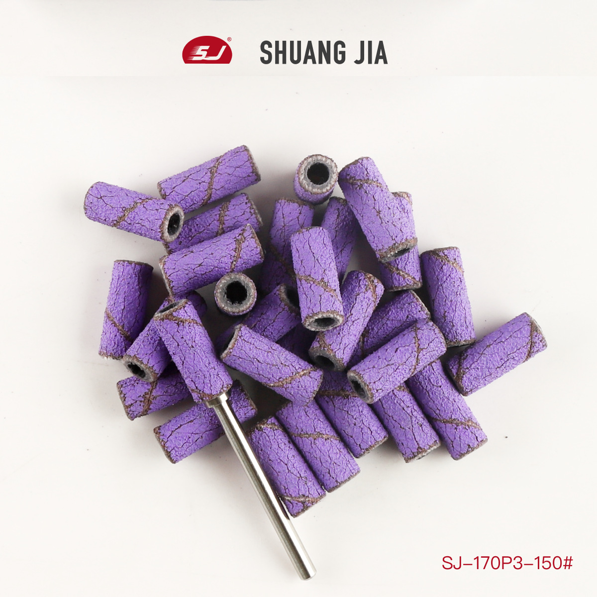 [Shuangjia] new 3mm2023 polishing fast purple nail removal tool polishing head accessories sandpaper fans