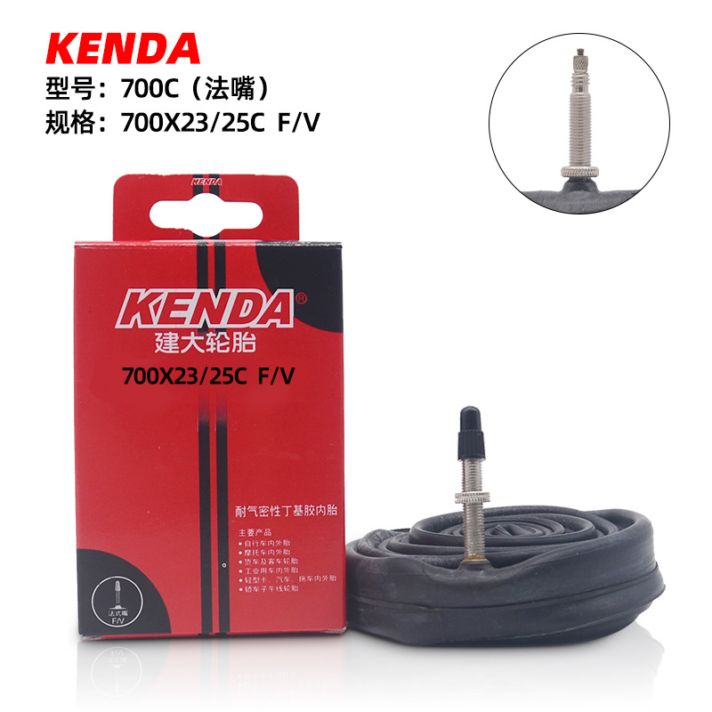 Kenda Bicycle Inner Tube 700X23/25 Schrader Valve Presta Valve Mountain Bike Tire Bicycle Tire Wholesale